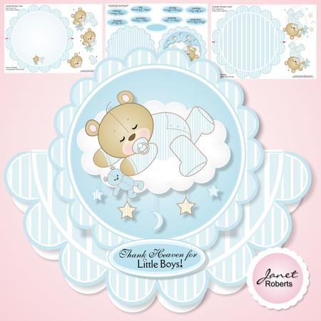 Thank Heavens Boy Rocker Card Kit
