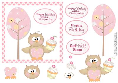 Happy Birthday with a Cherry on Top Card Topper