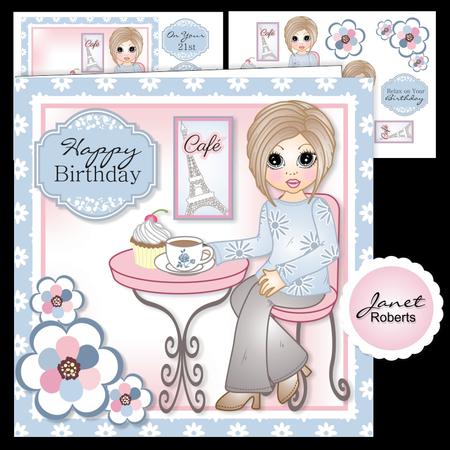 Coffee Time Emma Card Topper Kit