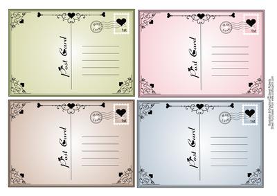 Love Heart Postcards