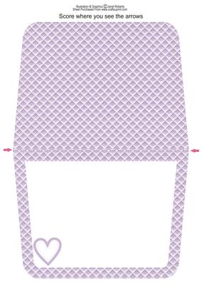 Baby Girl Handbag Card Lilac Insert