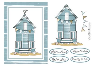 Life's a Beach Birthday Card Topper