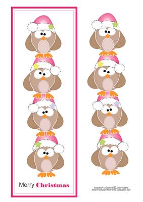 Owl Tower Christmas Topper Large Dl