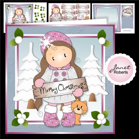 Merry Christmas Chloe Christmas Topper Mini Kit