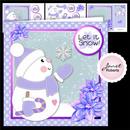 Let It Snow Snowman Topper Mini Kit
