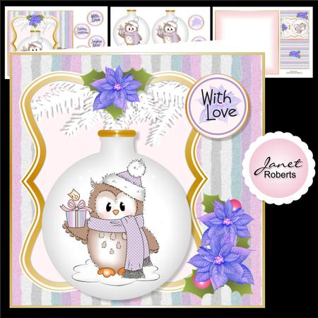 Ozzie with Gift Bauble Christmas Topper Mini Kit