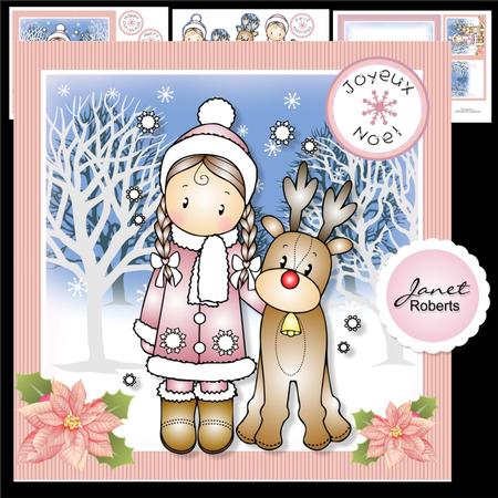 Chloe and Reindeer Topper Mini Kit