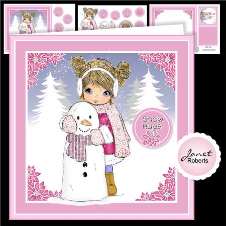 Angelica with Snowman Christmas Topper Mini Kit