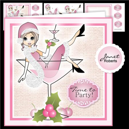 Christmas Cocktail Emma Topper Mini Kit