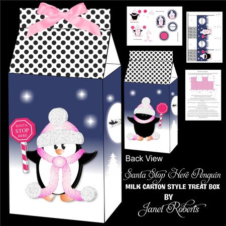 Santa Stop Here Penguin Treat Box