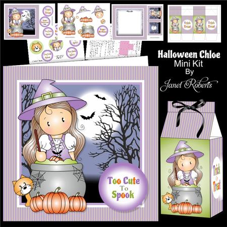 Halloween Chloe Min Kit Topper and Treat Box
