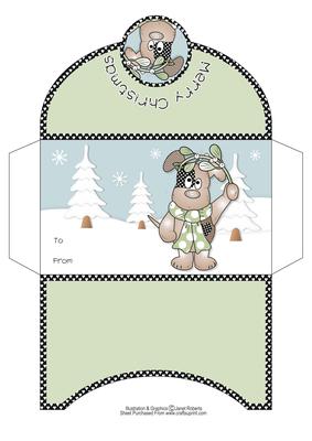 Henry with Mistletoe Christmas Money Wallet