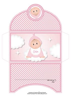 A Gift from Heaven Girl Baby Money Wallet