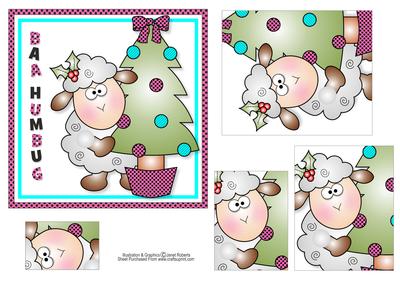 Baa Humbug Christmas Topper