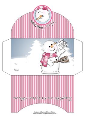 Chilly with Snowflake Christmas Money Wallet
