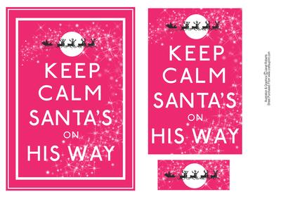 Keep Calm Santa's on His Way
