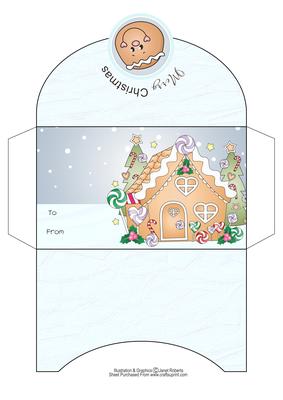 Gingerbread Christmas Money Wallet