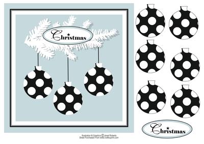 Christmas Decorations Spotty Baubles