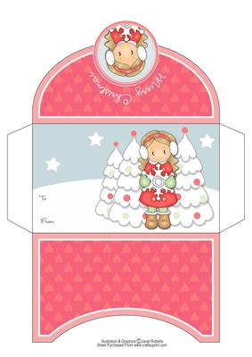 Chloe with Snowflake Christmas Money Wallet