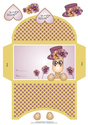 Steampunk Giraffe Money Wallet