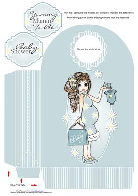 Yummy Mummy Emma Blue Large Gift Bag