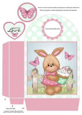 Cupcake Bluebell Large Gift Bag