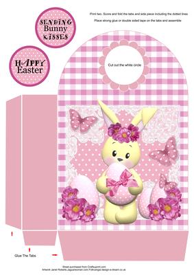 Sending Bunny Kisses Large Gift Bag