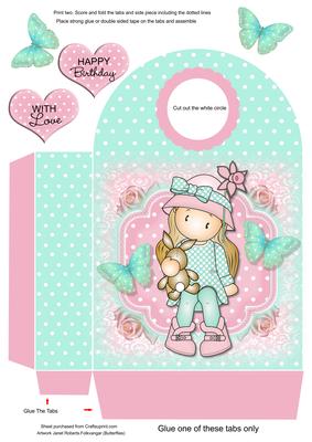 Chloe with Bunny Large Gift Bag