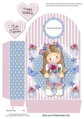Cute as a Cupcake Large Gift Bag