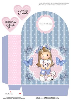 Chloe with Lambs Large Gift Bag