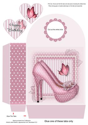 Pink Shoes Large Gift Bag