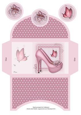 Pink Shoes Money Wallet