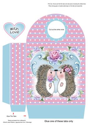 Mr & Mrs Hedgy Large Gift Bag