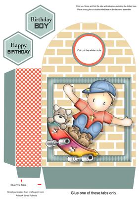 Skateboard Andy Large Gift Bag