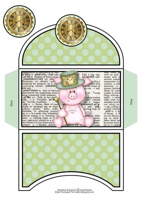 Steampunk Pig Dictionary Money Wallet