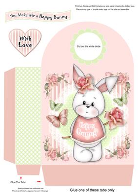 Happy Bunny Large Gift Bag