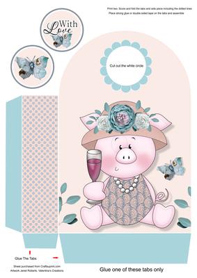 Lady Piggin' Cheers Large Gift Bag