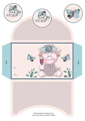 Lady Piggin' Cheers Money Wallet