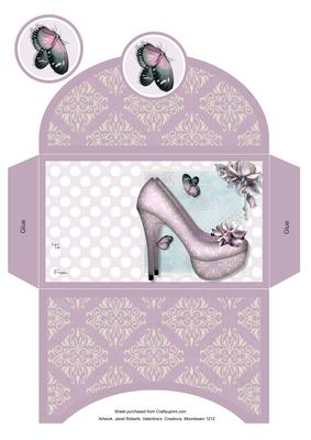 Misty Morning Shoes 2 Money Wallet