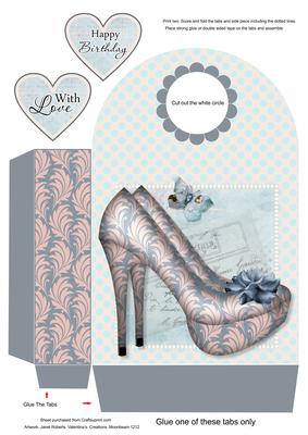 Misty Morning Shoes Large Gift Bag