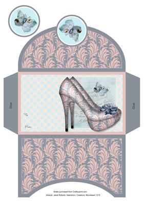 Misty Morning Shoes Money Wallet