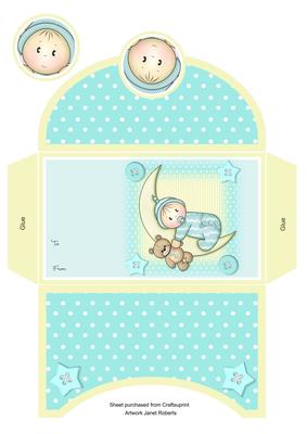 Moon Baby Boy Money Wallet