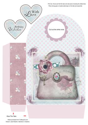 Italian Rose Handbag Large Gift Bag