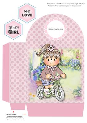 Jodie on Bike Large Gift Bag