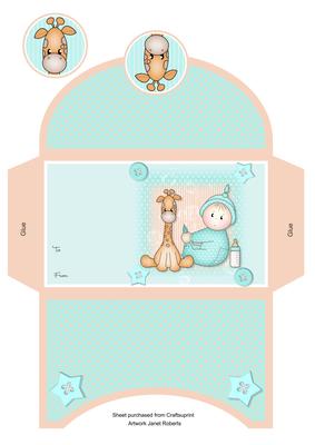 Giraffe Baby Boy Money Wallet
