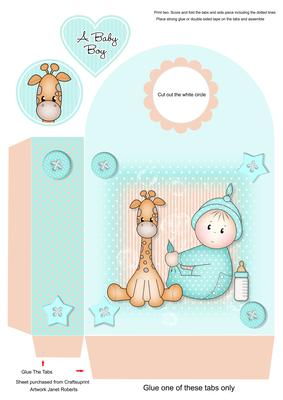 Giraffe Baby Boy Gift Bag