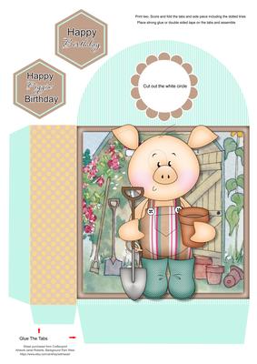 Piggin' Gardening Large Gift Bag