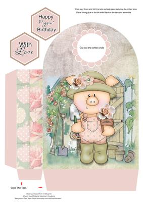 Lady Piggin' Gardening Large Gift Bag