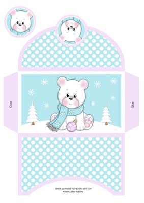 Polar Bear Kisses Money Wallet