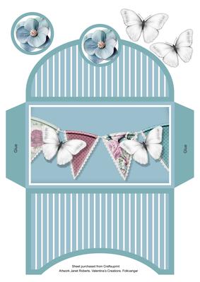 Blue Shaped Handbag Card Money Wallet